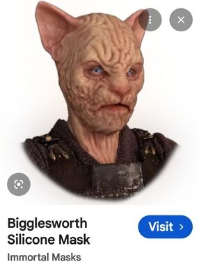 Bigglesworth Flesh Tone Silicone Cat Mask for Men